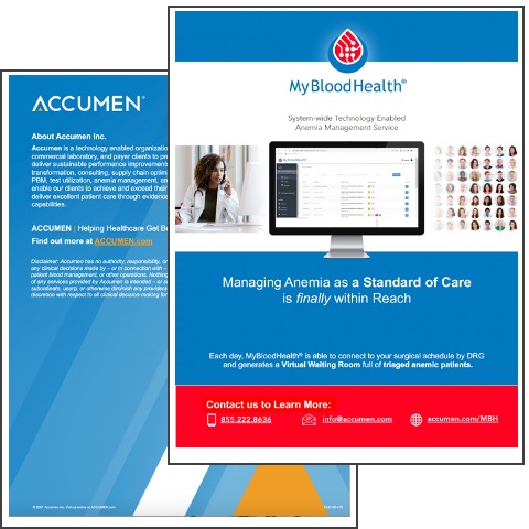 Image for MyBloodHealth® – A System-Wide Technology Enabled Anemia Management Service